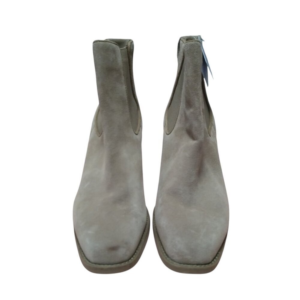 Aerosoles Women's Size 10M Lido Ankle Boot Tan Suede Heeled Booties Pull On